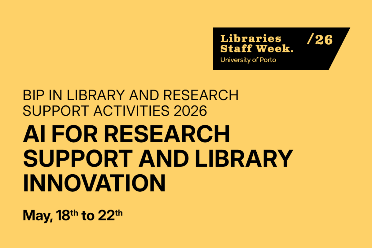 Cartaz da IA para apoio à investigação da Semana do Staff das Bibliotecas